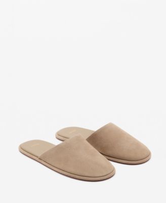 MANGO - Women's Suede Sling Back Shoes