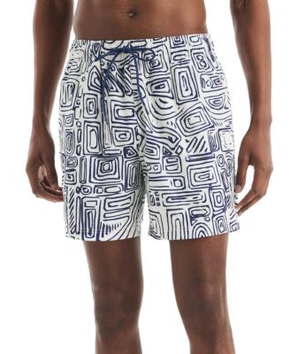 Nautica - Men's Quick-Dry Wood-Grain Swim Trunks