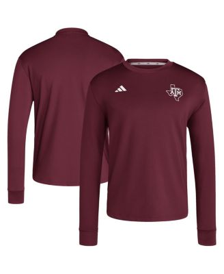 adidas - Men's&nbsp;Maroon Texas A&M Aggies Dugout Pullover Sweatshirt