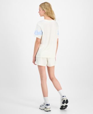 Disney - Juniors' Chillin Stitch Pull-On Graphic Shorts