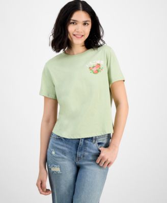 Since When - Juniors' Strawberry Matcha Cotton Graphic T-Shirt