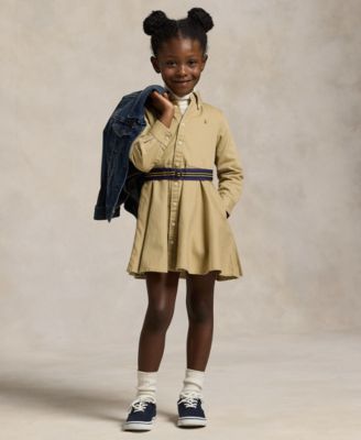 Polo Ralph Lauren - Toddler and Little Girls Chino Cotton Shirtdress