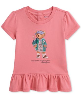 Polo Ralph Lauren - Baby Girls Cotton Peplum Tee