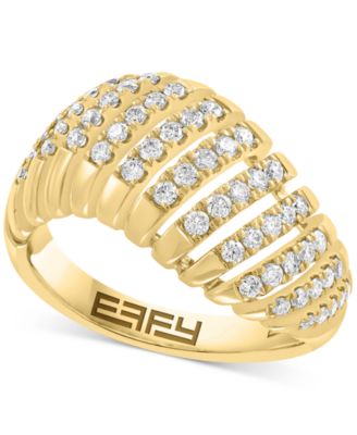 EFFY Collection - Diamond Multi-Row Statement Ring (5/8 ct. t.w.) in 14k Yellow Gold