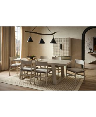 Furniture - River Rock 7 Pc. Dining Set (Rectangular Table & 6 Wood Side Chairs)