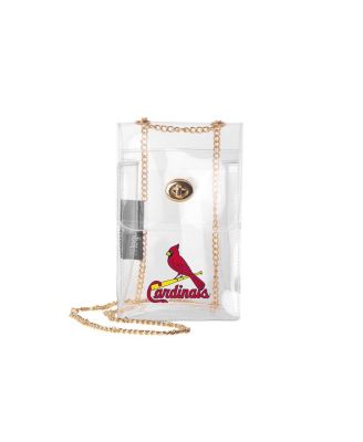 Logo Brands - St. Louis Cardinals Clear Essential Crossbody Purse
