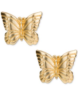 Patricia Nash - Gold-Tone Butterfly Stud Earrings