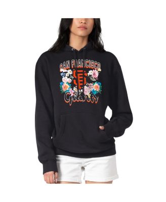 G-III 4Her by Carl Banks - Women's&nbsp;Black San Francisco Giants Flowers Graphic Pullover Hoodie