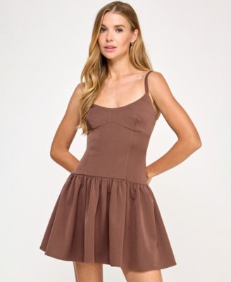 SENI & CADE - Women's Drop-Waist Sleeveless Fit & Flare Dress