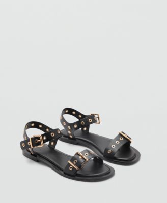 MANGO - Women's Die-Cut Straps Sandals