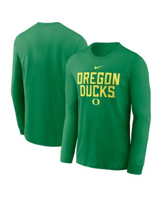 Nike - Men's Green Oregon Ducks 2025 Sideline Performance Long Sleeve T-Shirt