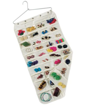 Household Essentials - 80-Pocket Hanging Jewelry Organizer