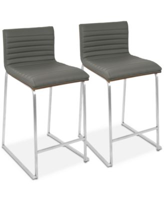 Lumisource - Mara Counter Stool (Set of 2), Quick Ship