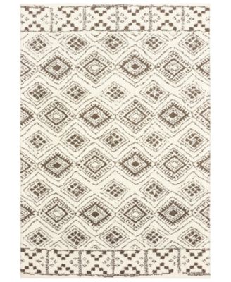Oriental Weavers - Verona Shag 1330W Ivory/Brown 5'3" x 7'6" Area Rug