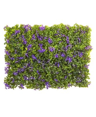 Nearly Natural - 6x6" Purple and Green Clover Mat, Set of 12