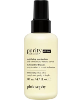 philosophy - Purity Made Simple Oil-Free Mattifying Moisturizer, 4.7-oz.