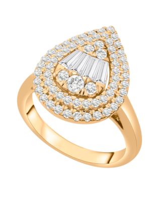Wrapped in Love - Diamond Teardrop Cluster Statement Ring (1 ct. t.w.)