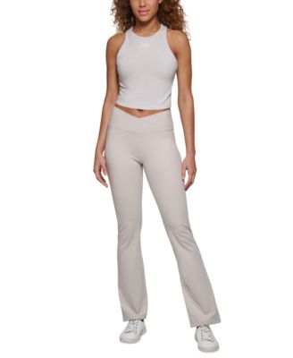 Calvin Klein - Women's Crossover Waist Flare Leggings