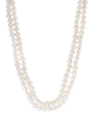 EFFY Collection - Freshwater Potato Pearl (6-1/3 - 7-1/3mm) Layered 19" Collar Necklace