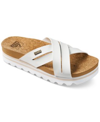 REEF - Women's Cushion Bloom Hi Slip-On Crisscross Platform Slide Sandals