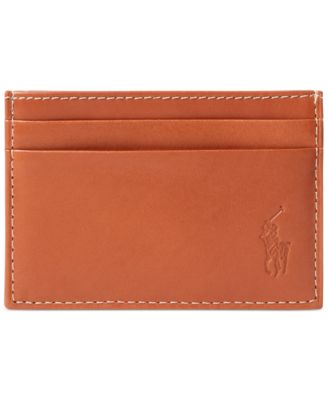 Polo Ralph Lauren - Men's Burnished Leather Card Case & Money Clip