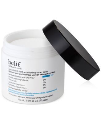Belif - Aqua Bomb PHA Exfoliating Toner Pads, 70 pads