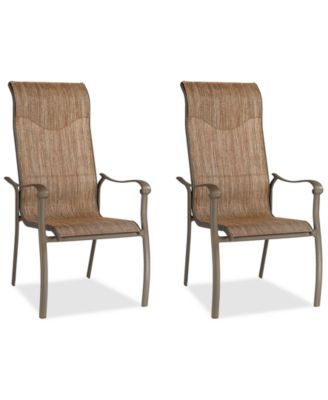 Furniture - Set of 2 Oasis Aluminum Outdoor Dining Chairs, Created for Macy's