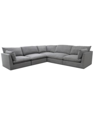 Furniture - Marsten 126" 5-Pc. Fabric Sectional