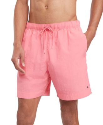 Tommy Hilfiger - Men's Long Drawstring 7" Swim Trunks