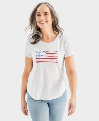Style & Co - Women's Flag-Graphic Short-Sleeve Top