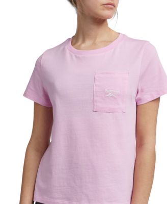 Reebok - Women's Cotton Identity Classics Patch-Pocket T-Shirt