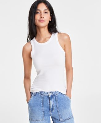 On 34th - Women's Ribbed High-Neck Tank Top, Created for Macy's