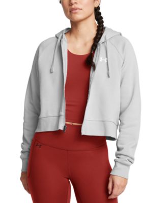 Under Armour - Women's  Rival Fleece Cropped Zippered Hoodie