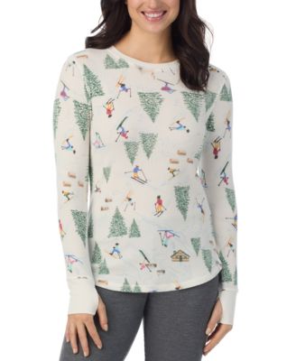 Cuddl Duds - Petite Stretch Thermal Crewneck Top