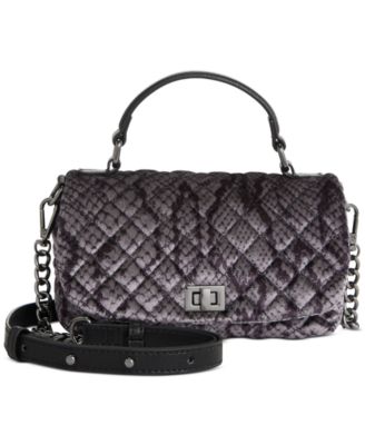 I.N.C. International Concepts - Tollann Quilted Velvet Snake Crossbody