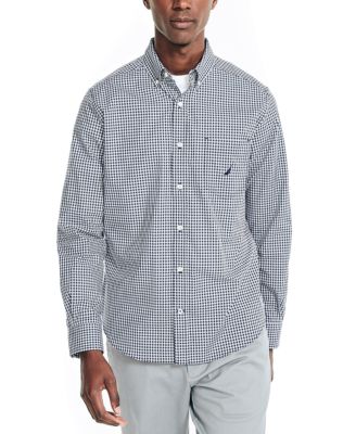 Nautica - Men's Classic-Fit Gingham Plaid Button-Down Shirt
