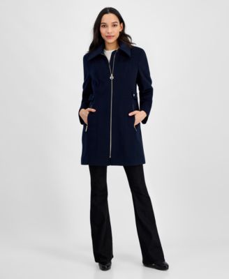 Michael Kors - Women's Collared Zip-Front Coat