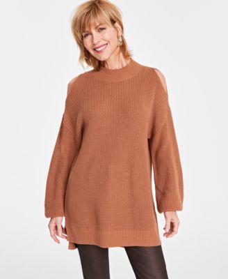 I.N.C. International Concepts - Women's Cold-Shoulder Sweater