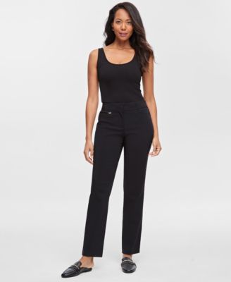 JM Collection - Women's Curvy-Fit Full Length Pants, Created for Macy's