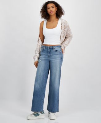 Celebrity Pink - Juniors' Mid-Rise Wide-Leg Jeans