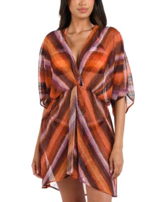 La Blanca - Women's Horizon Twist Wrap Cover-Up Dress