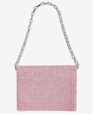 I.N.C. International Concepts - Diamond Mesh Satin Flap Mini Handbag