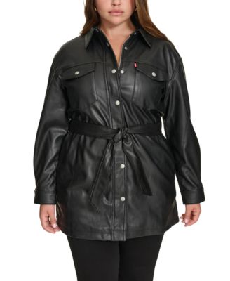 Levi's - Trendy Plus Size Belted Jacket