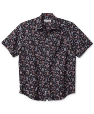 Tommy Bahama - Men's Bahama Coast Short Sleeve Button-Front Boozy Night Print Shirt