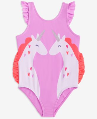Epic Threads - Little Girls Unicorn One-Piece Swimsuit