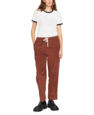 Volcom - Juniors' Power Chord Cotton Drawstring Pants