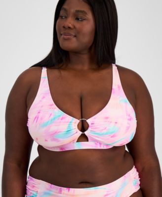 Salt + Cove - Plus Size Tie-Dyed Bikini Top