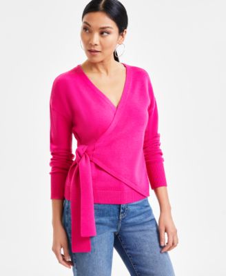 I.N.C. International Concepts - Women's Surplice Wrap Sweater