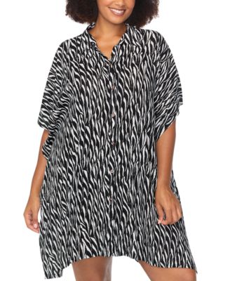 Raisins Curve - Trendy Plus Size Vacay Printed Cover-Up