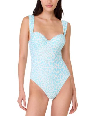 kate spade new york - Women's Shirred Strap One-Piece Swimsuit
